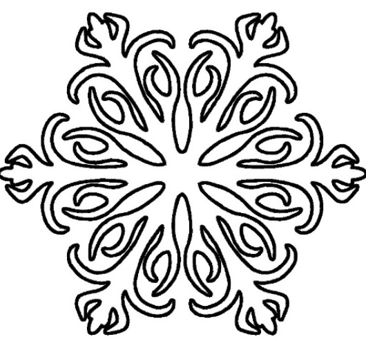 как сделать легкую снежинку