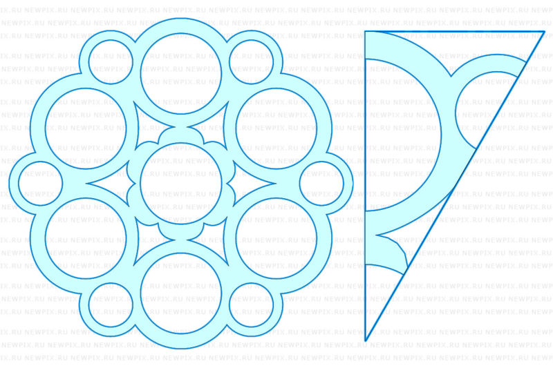 снежинки на новый год 